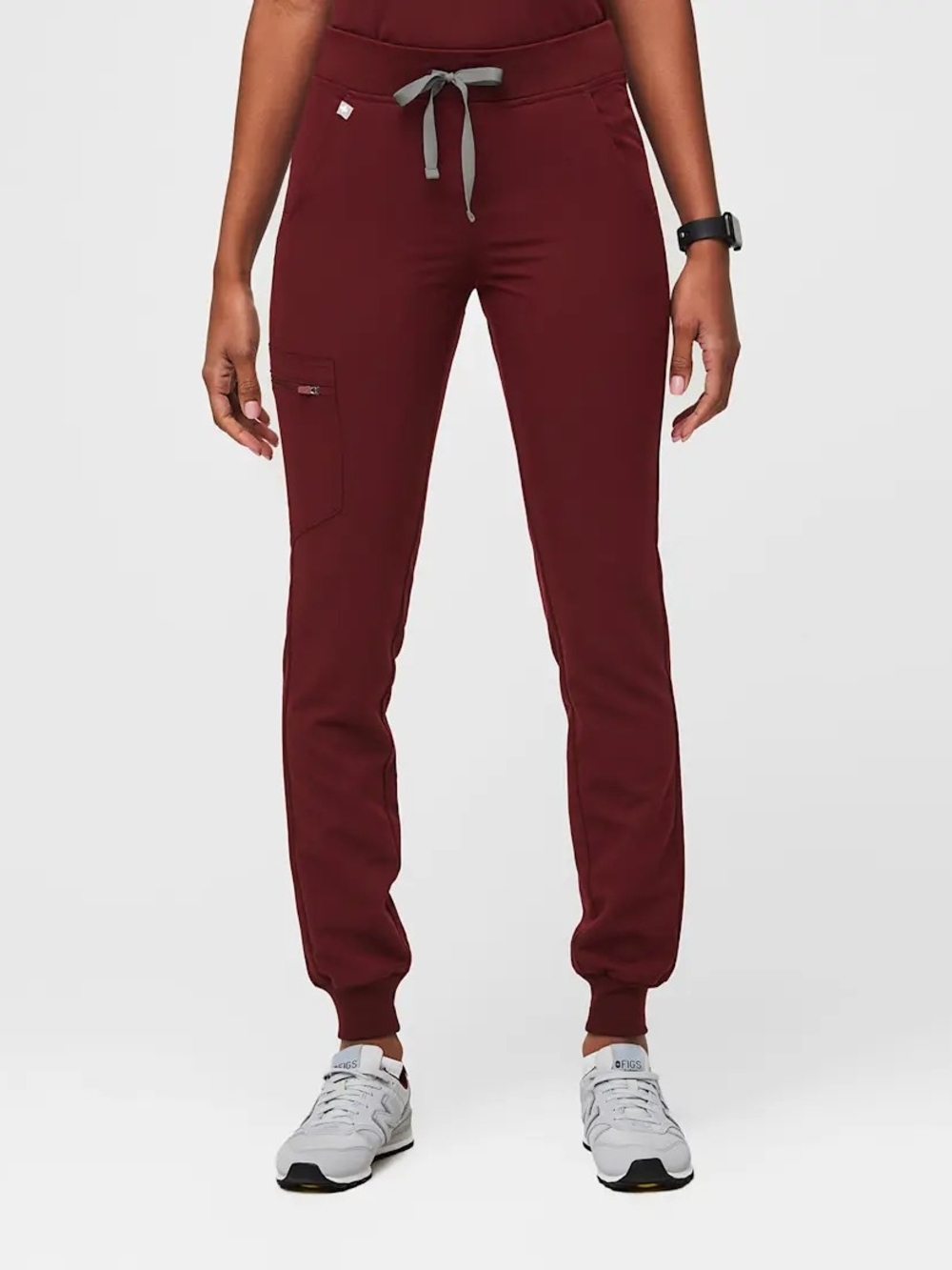 Figs Burgundy Zamora Jogger